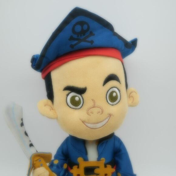 Disney Store JAKE the Pirate 14" Plush Doll Jake and the Neverland Pirates - Picture 2 of 5